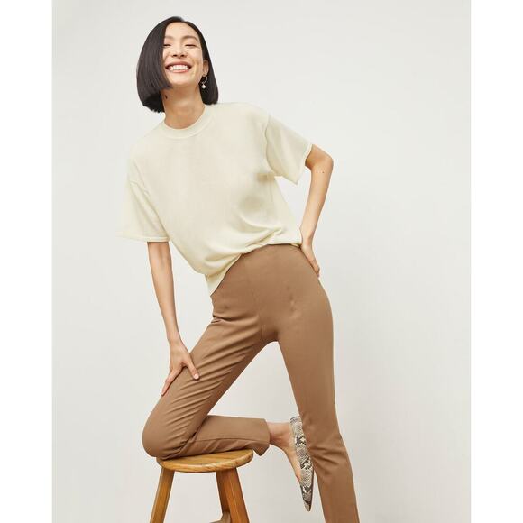 M.M. Lafleur The Foster Cigarette Pant Powerstretch in Saddle Color Size 10 - Picture 1 of 12